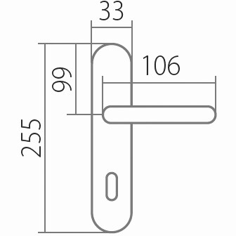 Dveřní kování TWIN ALT WIEN PW 3000 (ABR)