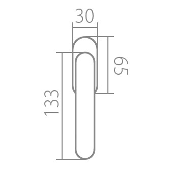 Okenní kování TWIN INNER P 660 RO (XR,CH-SAT) - bez výplně