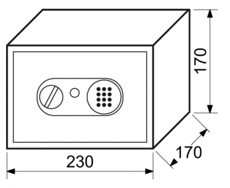 sejf s elektronickým zámkem RICHTER RS.17.EDN.B