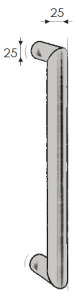 Dveřní madlo MP 802/25 (BN)