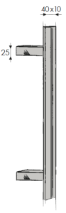 Dveřní madlo MP 841Z (BN)