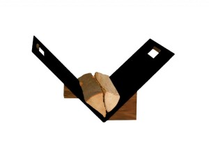 Koš na dřevo Lienbacher - dřevěný podstavec