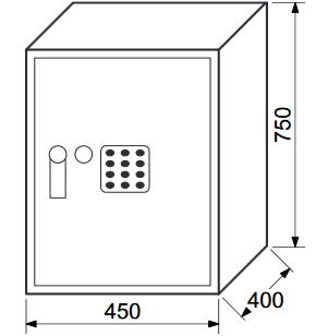 Elektronický sejf RICHTER RS.75.EDK