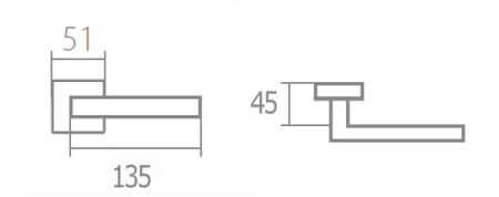 Dveřní kování TWIN ARIA P 710 (CH-SAT)