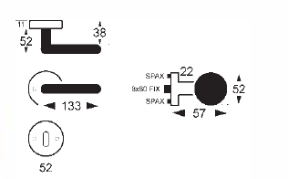 Dveřní kování Lienbacher Inka Plus-R (CH/NM/NL)