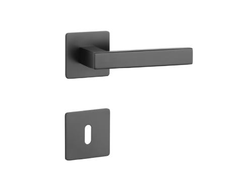 Dveřní kování MP SH - KVADRAT - HR 1760 3SM (BS - Černá matná)