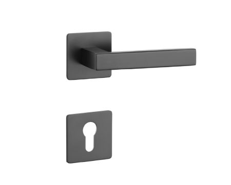Dveřní kování MP SH - KVADRAT - HR 1760 3SM (BS - Černá matná)