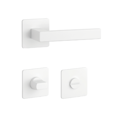 Dveřní kování MP SH - KVADRAT - HR 1760 3SM (WS - Bílá matná)