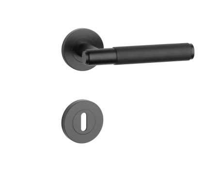 Dveřní kování MP SH - OVAL - R 1741 PRO 8 MM (BS - Černá matná)
