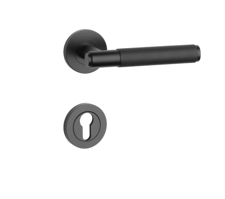 Dveřní kování MP SH - OVAL - R 1741 PRO 8 MM (BS - Černá matná)