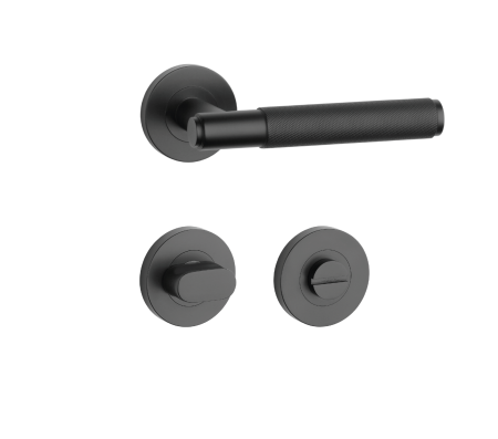 Dveřní kování MP SH - OVAL - R 1741 PRO 8 MM (BS - Černá matná)
