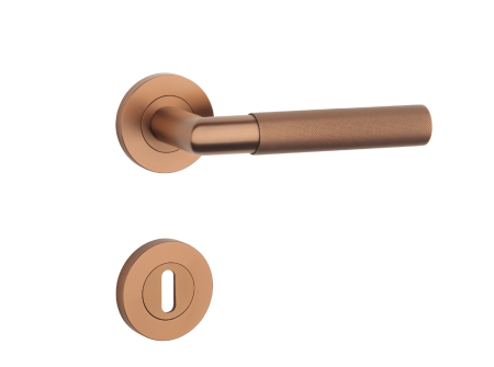 Dveřní kování MP SH - OVAL - R 1742 PRO 8 MM (CUM PVD - Měď matná PVD)