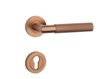 Dveřní kování MP SH - OVAL - R 1742 PRO 8 MM (CUM PVD - Měď matná PVD)