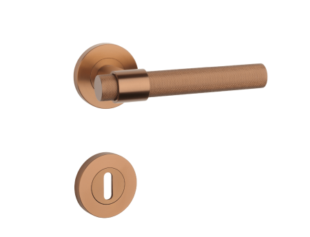 Dveřní kování MP SH - OVAL - R 1743 PRO 8 MM (CUM PVD - Měď matná PVD)