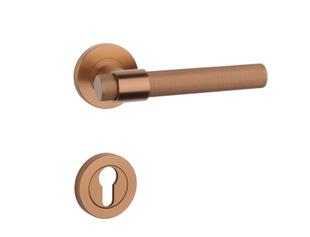 Dveřní kování MP SH - OVAL - R 1743 PRO 8 MM (CUM PVD - Měď matná PVD)