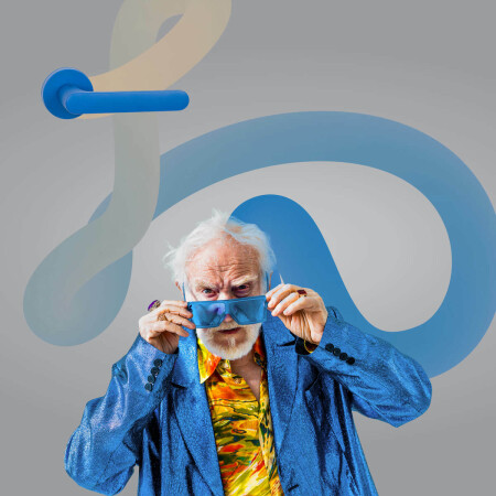 Dveřní kování MP CB - MOOD ONE - R (Modrá matná tmavá)