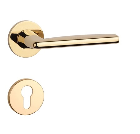 Dveřní kování MP AT - LUNA - R 7S (GOLD PVD - Lesklá zlatá PVD)