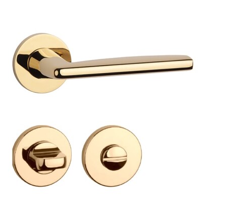 Dveřní kování MP AT - LUNA - R 7S (GOLD PVD - Lesklá zlatá PVD)