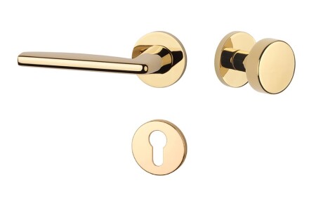Dveřní kování MP AT - LUNA - R 7S (GOLD PVD - Lesklá zlatá PVD)