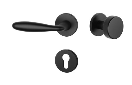 Dveřní kování MP AT - VERBENA - R 7S (BS - Černá matná)