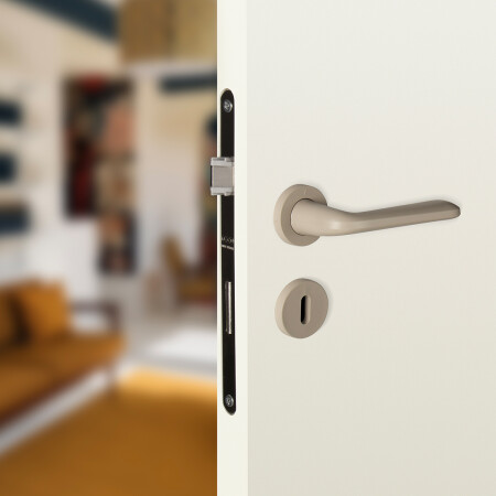 Dveřní kování MP VM - SNAPP - R  (Šedobéžová matná)