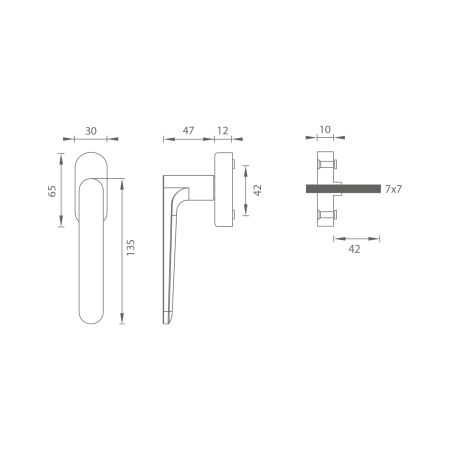 Klika na eurookno MP GK - DK - AVUS - R (Kašmír šedá)