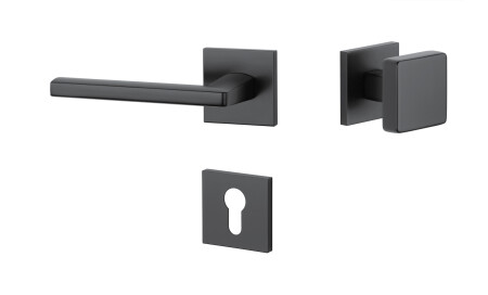 Dveřní kování MP Pyrola - HR 7S (BS - Černá matná)