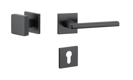 Dveřní kování MP Pyrola - HR 7S (BS - Černá matná)