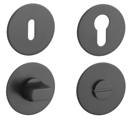 Dveřní rozeta MP SH - R 3SM (BS - Černá matná)