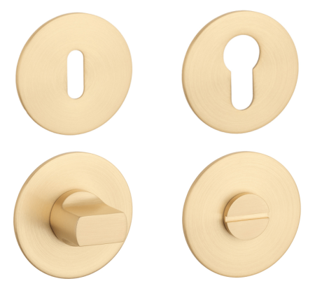 Dveřní rozeta MP SH - R 3SM (OLS - Mosaz broušená)