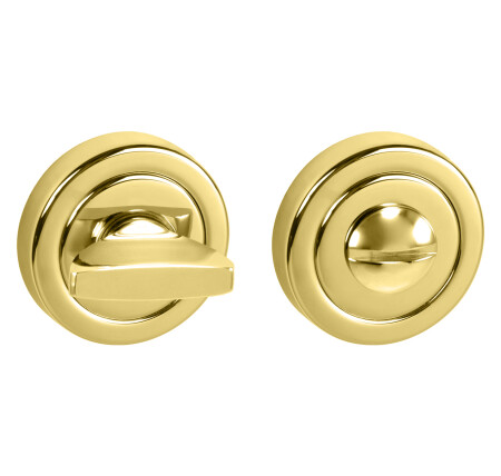 Dveřní rozeta MP TI - R dělená  (OLV - Mosaz leštěná lakovaná)