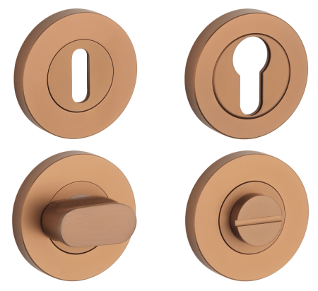 Dveřní rozeta MP SH - R PRO 8 MM (CUM PVD - Měď matná PVD)