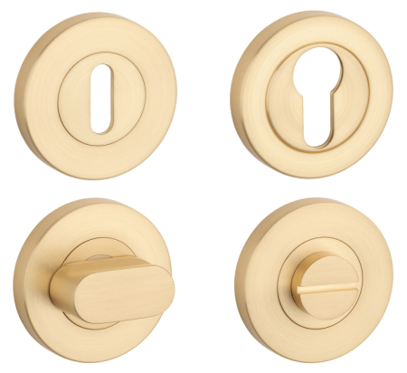 Dveřní rozeta MP SH - R PRO 8 MM (OLS - Mosaz broušená)