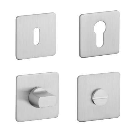 Dveřní rozeta MP SH - HR 3SM (BN - Broušená nerez)