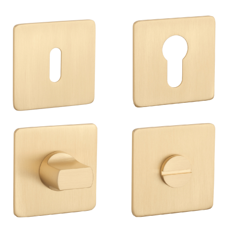 Dveřní rozeta MP SH - HR 3SM (OLS - Mosaz broušená)