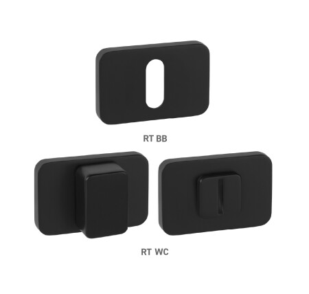 Dveřní rozeta MP MPK - PERFECTA - RT (BS - Černá matná)