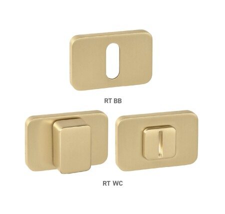 Dveřní rozeta MP MPK - PERFECTA - RT (OLS - Mosaz broušená)