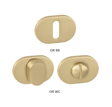 Dveřní rozeta MP MPK - IMPRESSA - OR (OLS - Mosaz broušená)