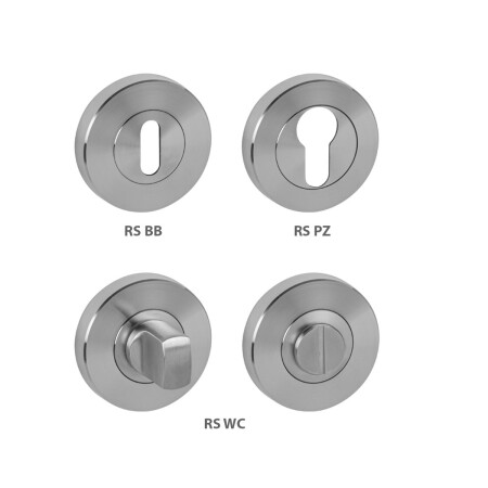 Dveřní rozeta MP - RS (BN - Broušená nerez)