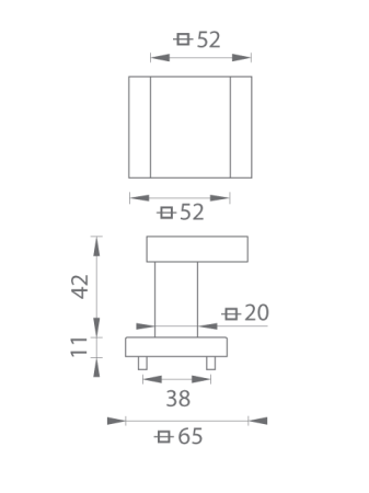 Dveřní madlo MP TI - HR 1924Q (NP - Nikl perla)