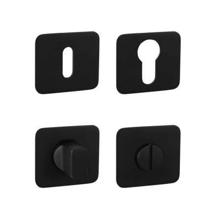 Dveřní rozeta ke klice MP GK - ONE - HR (Grafit černá)