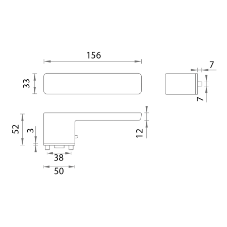 Dveřní kování MP MPK - PERFECTA SWITCH LOCK - RT (BS - Černá matná)