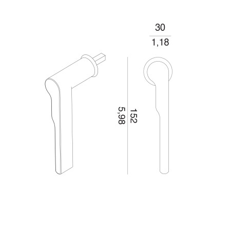 Klika na eurookno MP VM - DK - WIND - R mini (OC - Chrom lesklý)