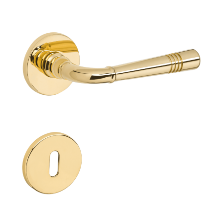 Dveřní kování MP TI - DIADEM - R 4009 5S (OLV - Mosaz leštěná lakovaná)