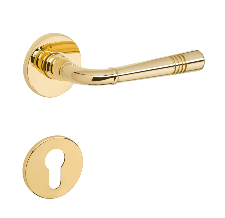 Dveřní kování MP TI - DIADEM - R 4009 5S (OLV - Mosaz leštěná lakovaná)