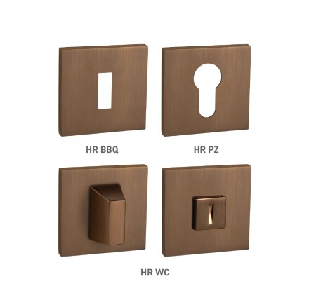 Dveřní rozeta MP MPK - ROZETA - HR SQ6 (CUM - Měď matná)