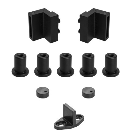 Posuvný systém MP VINTAGE 2 s tlumičem a kolejnicí 2m (BS - Černá matná)