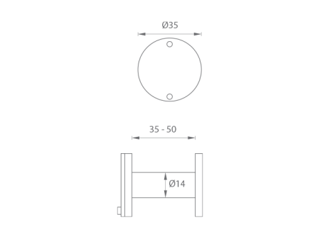 Dveřní kukátko MP JNF - IN.23.010 (TB - Titanium černá)