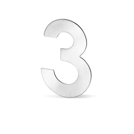 Fasádní čísla ACT - 12 cm (NEREZ)