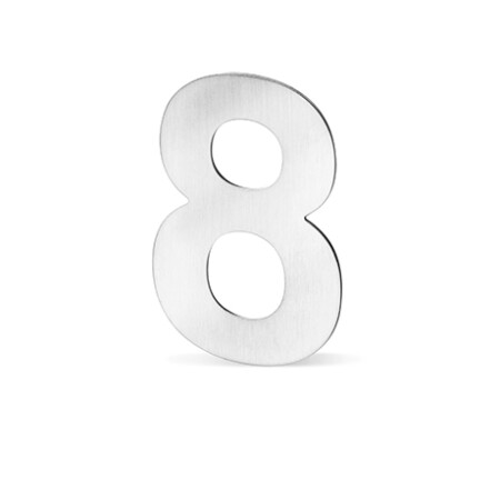 Fasádní čísla ACT - 12 cm (NEREZ)